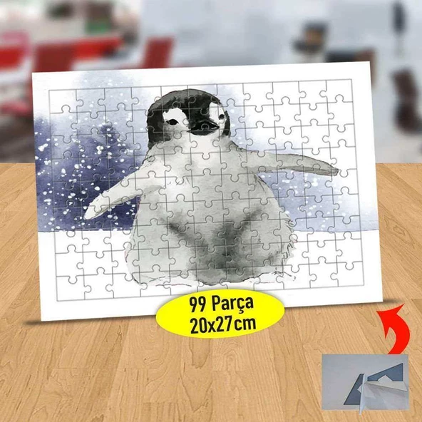 Kutupta Penguen 99 Parça Puzzle Yapboz Tablo-53876-56355