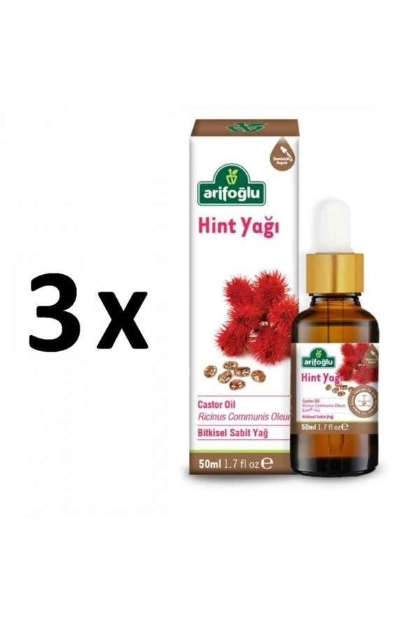 Arifoğlu 3 Adet  Hint Yağı 3 X 50 ml ürün görseli