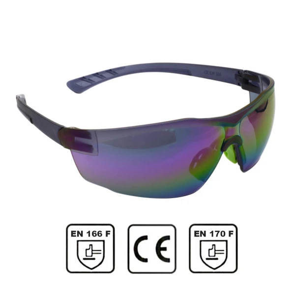 Bisiklet Güneş Gözlüğü UV Korumalı Silikon Burunlu Bisikletçi Gözlük Gökkuşağı