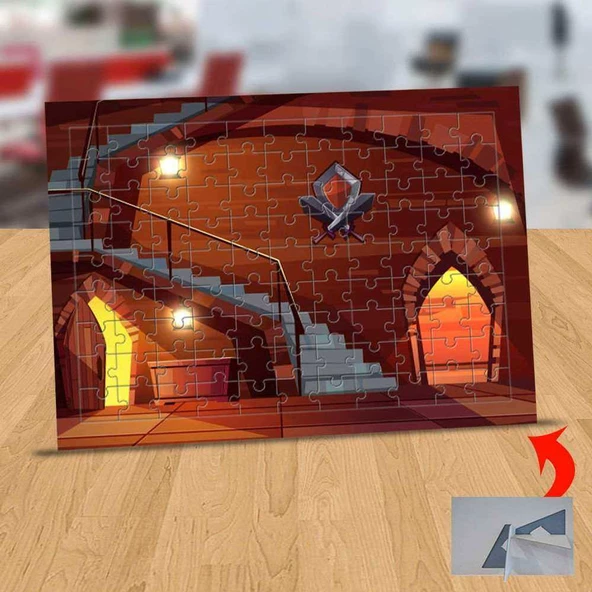 Şato İçinde Açık Kapılar 99 Parça Puzzle Yapboz Tablo-33099-930