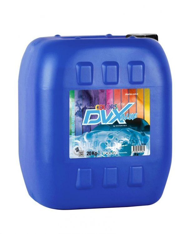 Divortex V5 Aktif Renkli Köpük Şampuan Mavi 20 kg