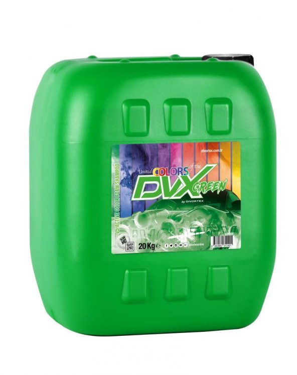 Divortex V5 Aktif Renkli Köpük Şampuan Yeşil 20 kg