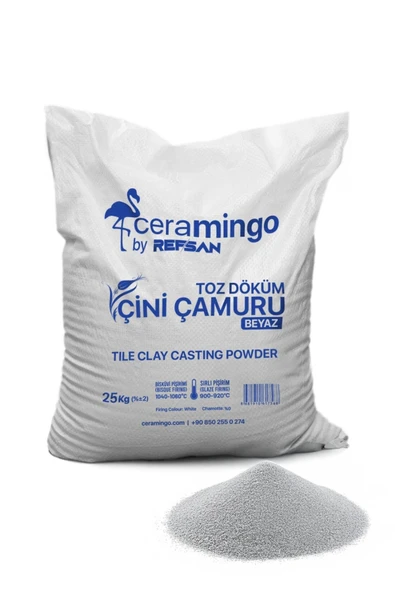 Çini Çamuru Döküm Toz (1050°C) - 25 KG ürün görseli