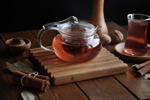 Bambum Cinnamon Süzgeçli Demlik 450 ml T1615 - 2