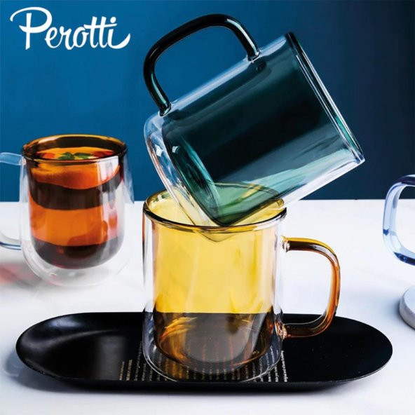 Perotti Double Color 220 ml Kupa 24 13377 Turuncu - 2