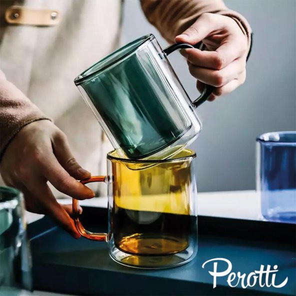 Perotti Double Color 220 ml Kupa 24 13377 Turuncu - 3