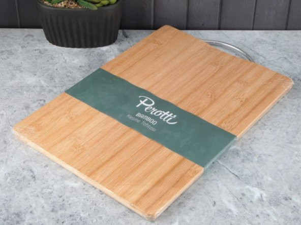 Rossel Premium Perotti Gerçek Bambu Kesme Tahtası 26*36 cm. 12935