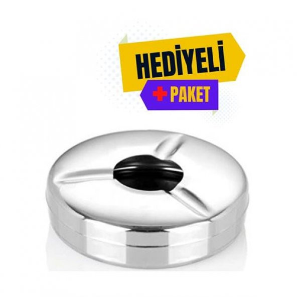 TransForMacion 12+2 Adet Kapaklı Paslanmaz Metal Küllük - 2