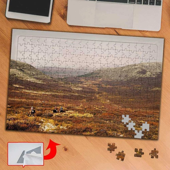 Kurak Topraklar, Köy İnsanı 240 Parça Puzzle Yapboz Tablo-pd637