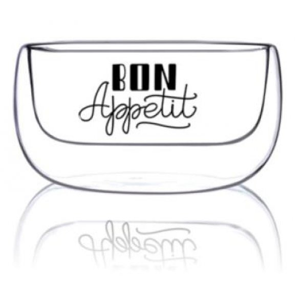 Rossel Premium Perotti Double Bowl 300 ml. Cam Kase 13795 - 2