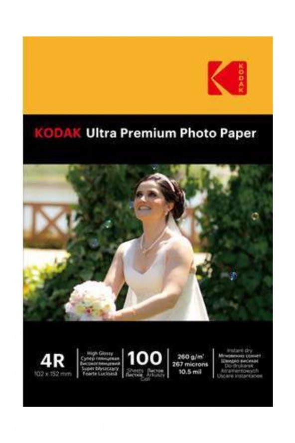 Ultra Premium Glossy,parlak 10x15 260gr  Fotoğraf Kağıdı