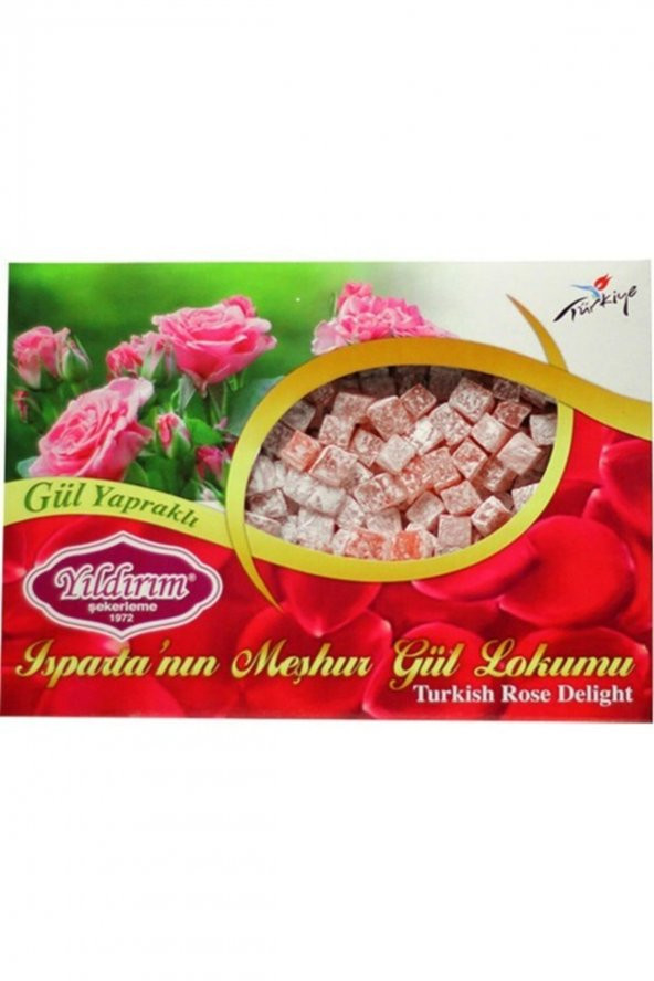 Ispartanın Meşhur Çifte Kavrulmuş Gül Lokumu 150 Gr - 1