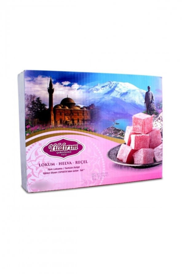 Yıldırım Şekerleme Gül Yapraklı Muska Gül Lokumu-750 Gr