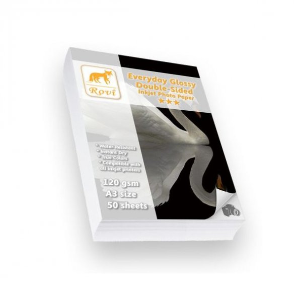 Parlak Çift Taraflı Kuşe Fotoğraf Kağıdı 120Gsm 50 Adet A4 A4 - Resim 4