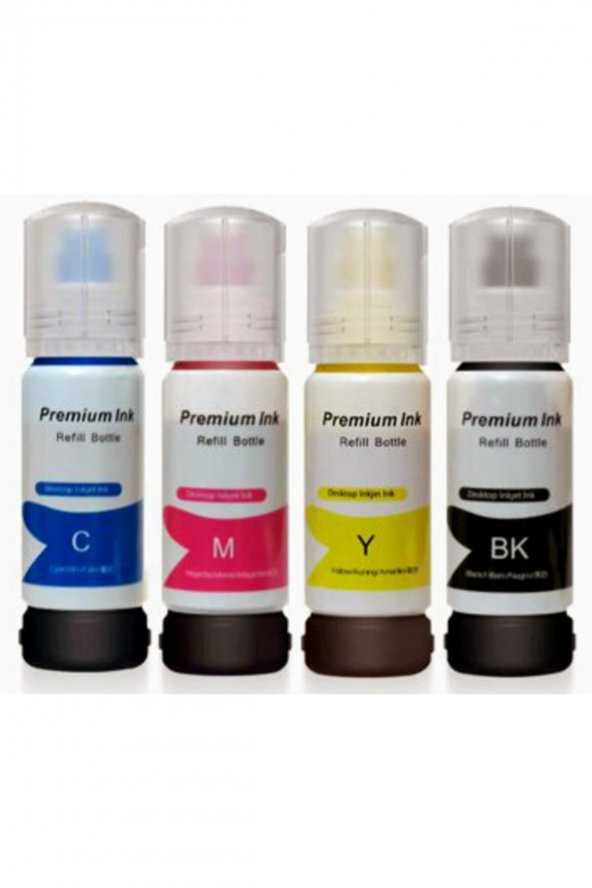 Epson L3110 Uyumlu 103 Mürekkep 4x70 Ml Set (yeni Tip Valfli Ağızlı Şişe) - 1