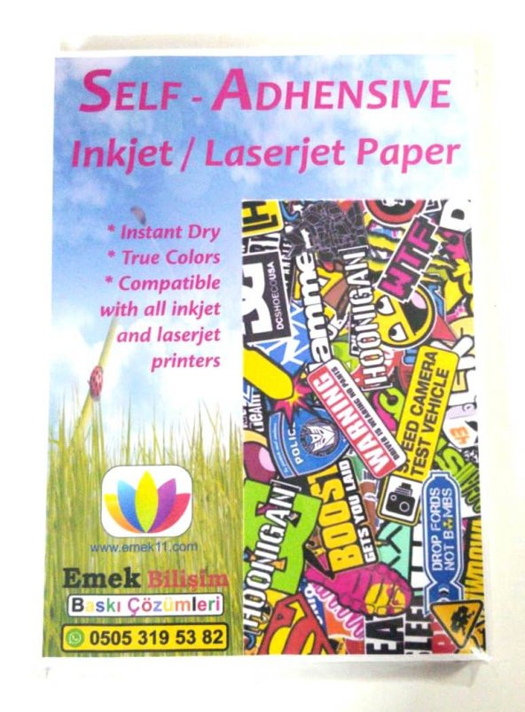 100 Adet 10X15Cm Sticker Yapışkanlı Mat Yüzey Etiket Kağıdı - Resim 3