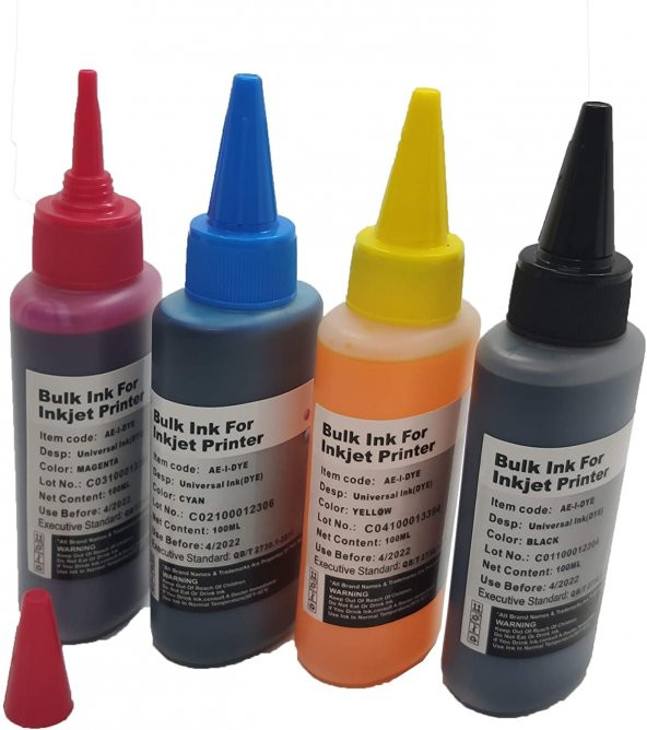 Hp Yazıcılar için :Uyumlu 4x100ml Muadil Mürekkep Seti - Resim 2