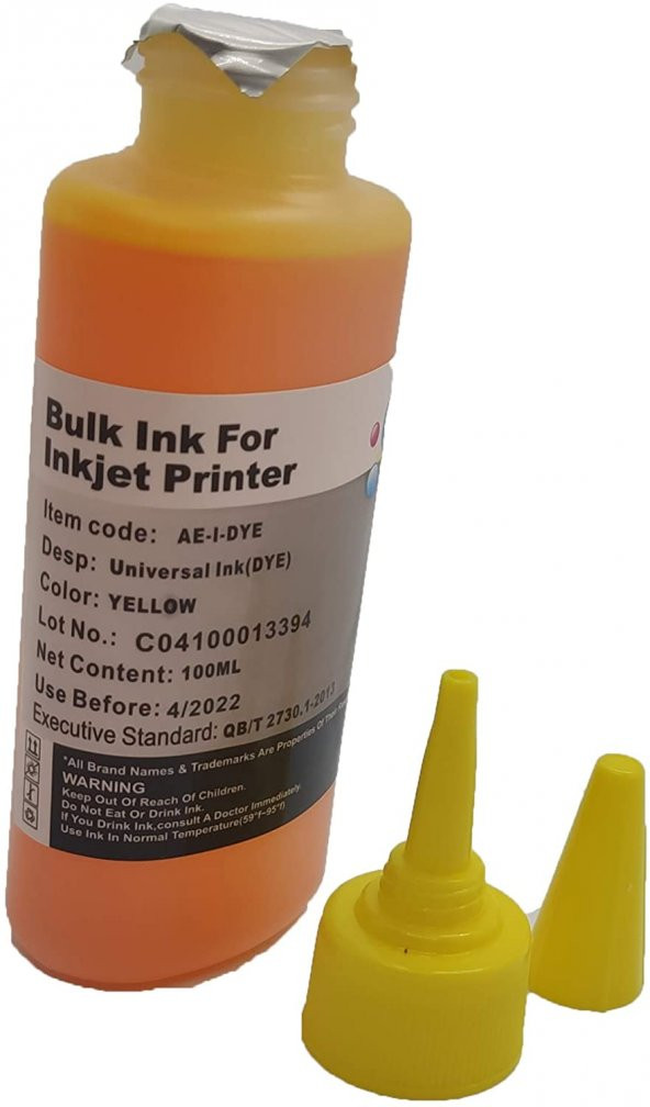 Canon E414 E474 E304 E404 G1400 G2400 G3400 uyumlu 4x100ml Muadil Mürekkep Seti - Resim 2