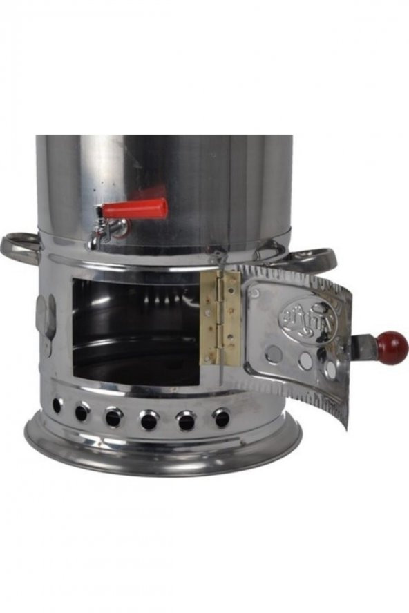 Zarif Iş Semaver Tek Musluk 3.5 Litre Odun Kömür Piknik Semaveri - 3