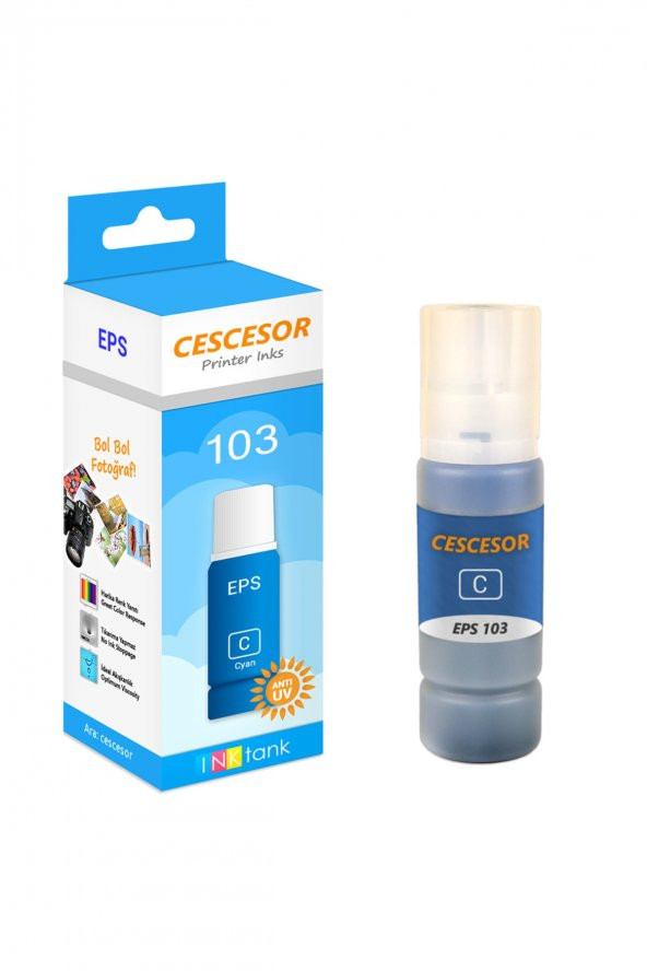 Epson 103 Mavi Mürekkep - 70 Ml -