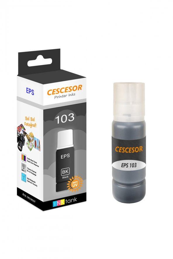 Epson 103 Siyah  Mürekkep - 70 Ml -