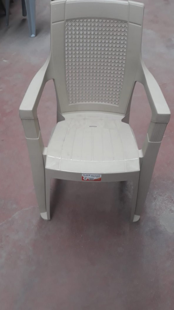 2 adet Rattan Elegance plastik sandalye Koltuk Capi