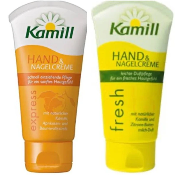 Kamill Express Hand El Kremi 75ml.- Kamill Fresh El & Tırnak Kremi Tüp 75ml