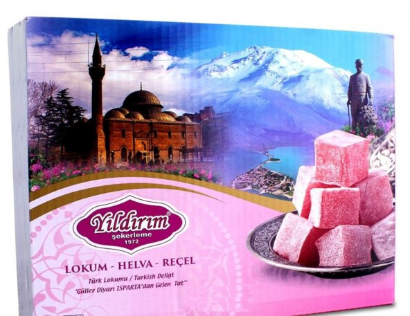 Yıldırım Şekerleme Gül Yapraklı Muska Gül Lokumu 750 G