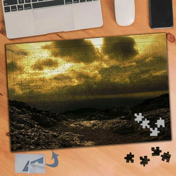 Bulutların Ardında Güneş 240 Parça Puzzle Yapboz Tablo-737