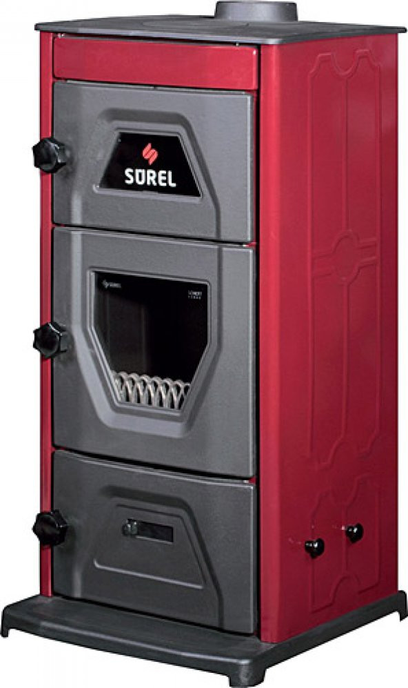 Sürel 5111 Şömine Fırınlı Tuğlalı Uyuyan Odun Kömür Soba - 2