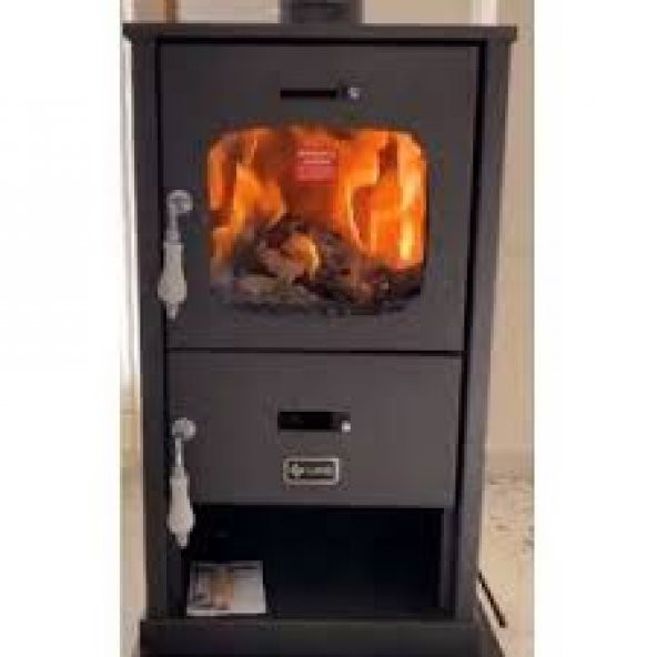 SÜREL 5123 RELAX ŞÖMİNE CAMLI 5 MM ÇELİK TUĞLALI SOBA KÖMÜR ODUN - 2