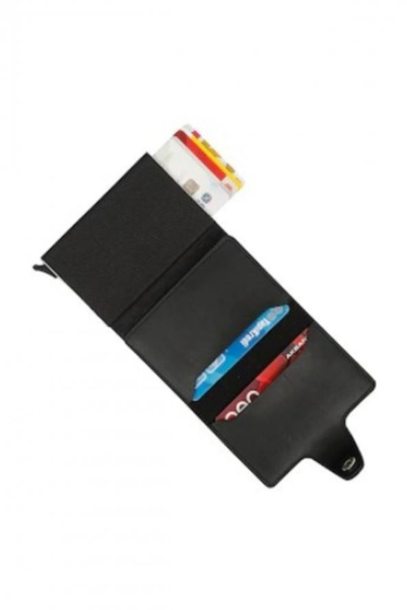 Mekanizmalı Deri Cüzdan Kartlık - 2