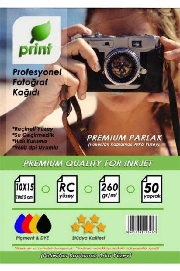 Epson L3210 Fotoğraf Kağıdı Premium Parlak 260 Gr 10x15 50 Yaprak - Resim 2