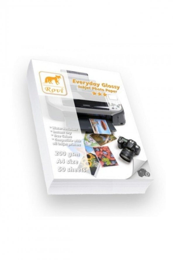 Everyday Parlak A4 Fotoğraf Kağıdı 200gr - 50 Yaprak - 1