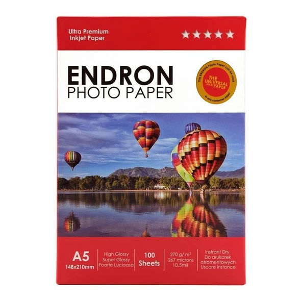 100 Adet Endron 15x21 Photo Paper ParlakGlossy - SatinMat 270gsm Fotoğraf Kağıdı ürün görseli 1