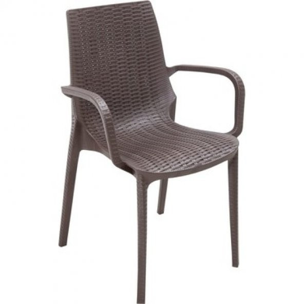 2 adet Mandella Rattan koltuk plastik sandalye kamp balkon sandalyesi
