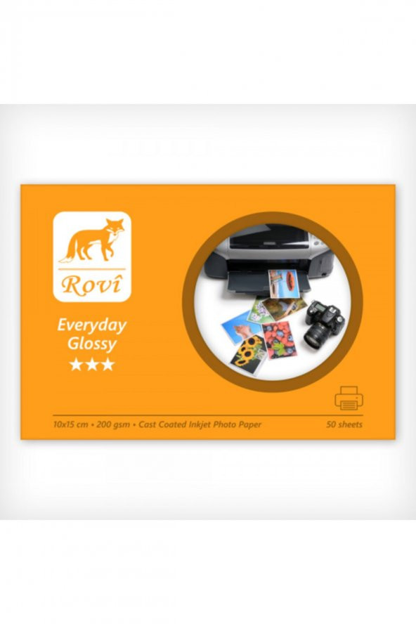 Epson L1110,l1111,l3110,l3111,l3150,l3151 Uyumlu 10x15 Parlak Fotoğraf Kağıdı 50 Yp. 200 Gr