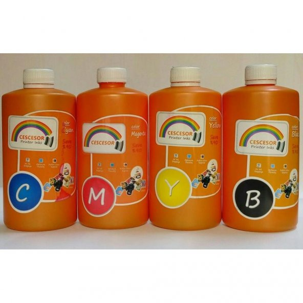 Epson L110 L310 L200 L210 L220 L382 Yazıcı Mürekkebi Set 4X500 ML ürün görseli 1