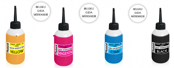 Canon / Hp Uyumlu Gıda Mürekkebi -Yaş Pasta Yazıcı Boyası - Resim 3