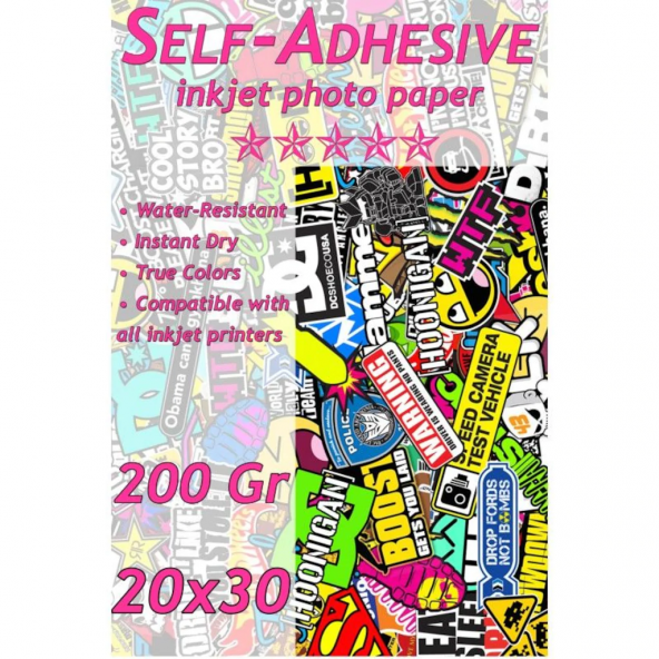 Rovi Fine-Art Yapışkanlı Parlak Fotoğraf Kağıdı 200Gsm 50Yp A4 - Resim 3