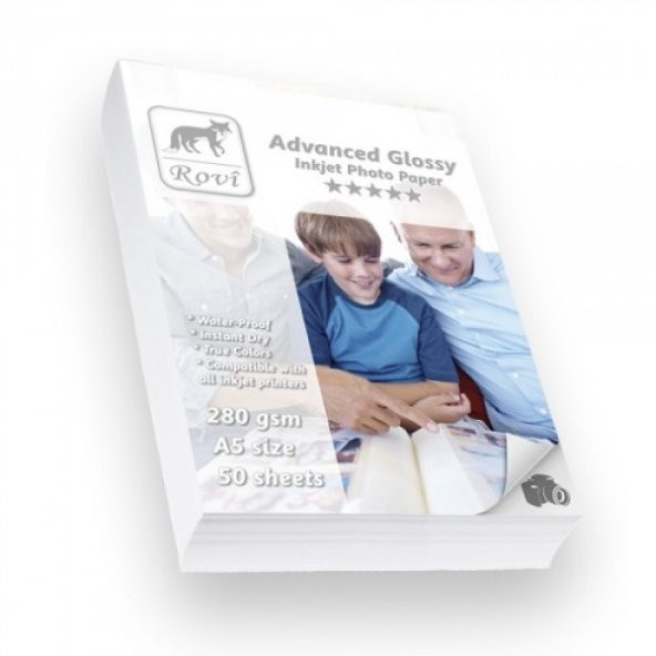 Rovi Advanced Parlak Fotoğraf Kağıdı - 280Gsm - 50 Yaprak 10 x 15 ürün görseli 1