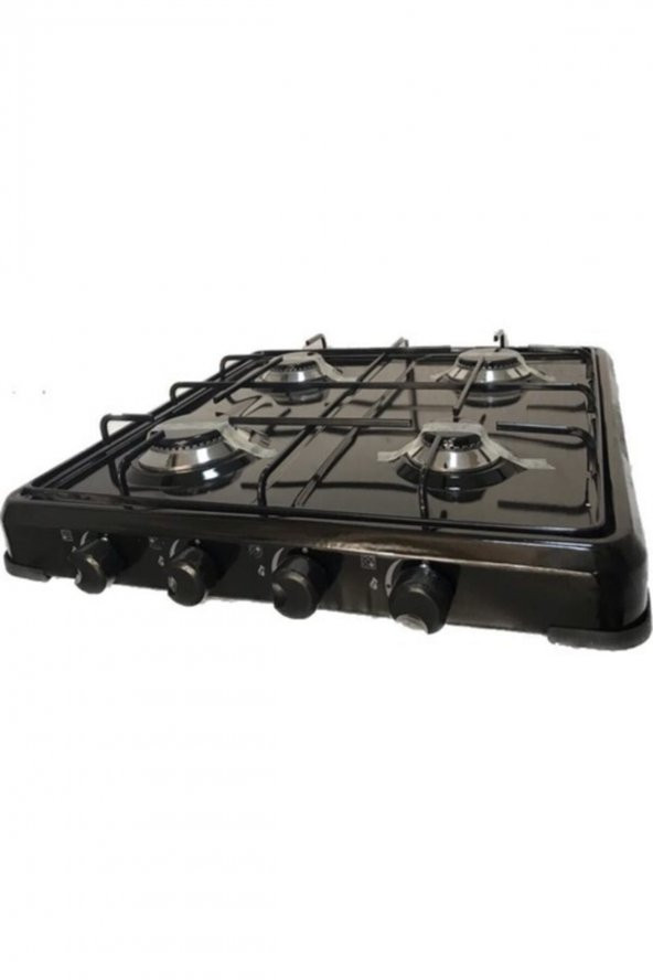 Set Üstü 4 Gözlü Ocak Tüplü (lpg) -siyah
