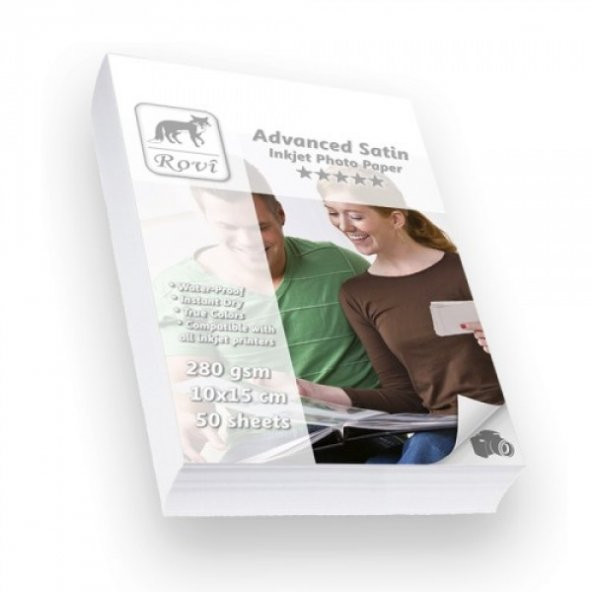 Rovi Advanced Satin Fotoğraf Kağıdı - 280Gsm - 50 Adet 10 x 15 - Resim 7