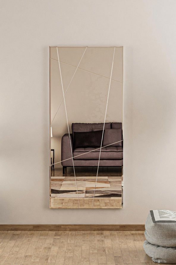 Tokyo 60x130CM Bronz Antre Koridor Dresuar Konsol Duvar Salon Mutfak Banyo Ofis Çocuk Yatak Aynası