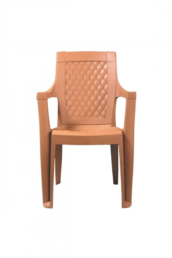 Romanoset Palermo Teak Plastik Kollu Balkon Ve Bahçe Sandalyesi 4 Lü Set - 2