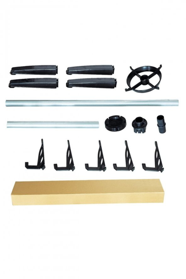 Devecioğlu Harbinger Askılık Portmanto gümüş Siyah - 2