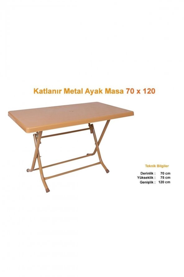 Netbazaars Katlanır Plastik Masa 70x120 Cm