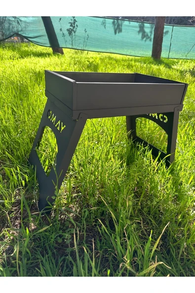 omay   PORTATİF Katlanabilir Barbekü Mangal Kamp Izgarası
