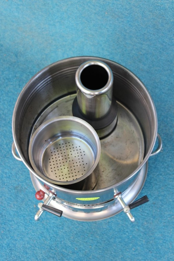 8 lt Piyasada 10 lt Odunlu Semaver Çift Musluklu - 2