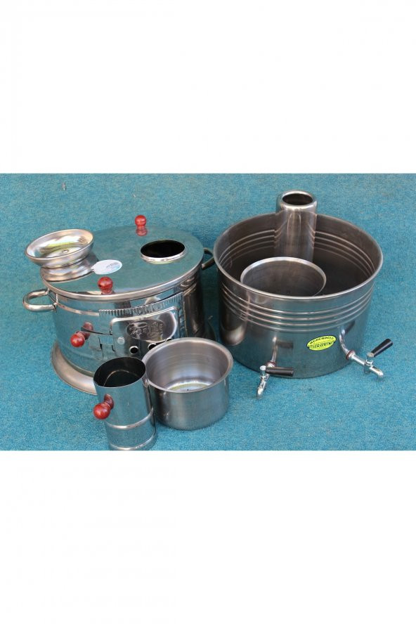 8 lt Piyasada 10 lt Odunlu Semaver Çift Musluklu - 3